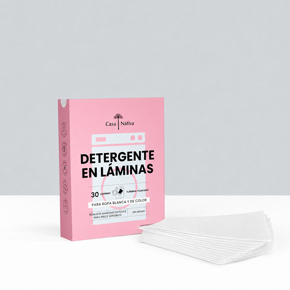 Detergente en Láminas Sin Aroma