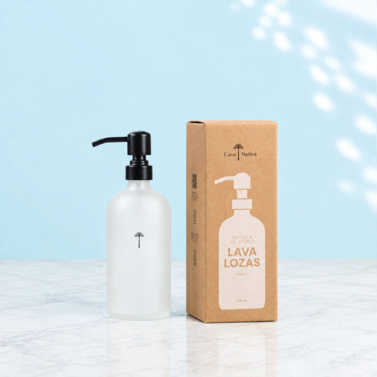 Dispensador Lavaloza Vidrio Opaco