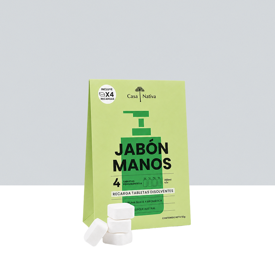 4 Recargas Jabón Espuma Bosque Austral