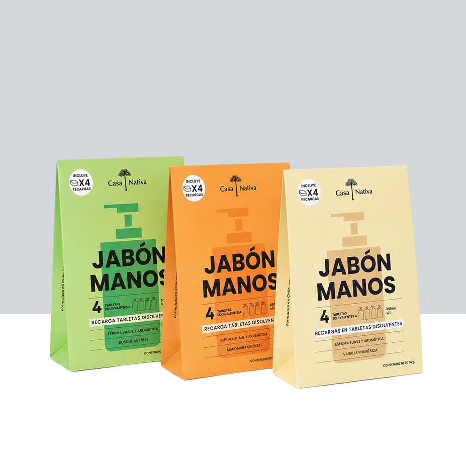 Pack Triple 4 Recargas de Jabón Espuma