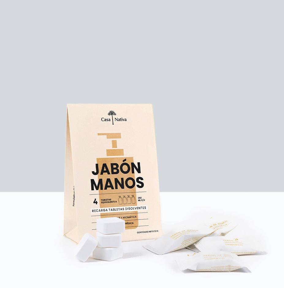 4 Recargas Jabón Espuma Vainilla Polinésica