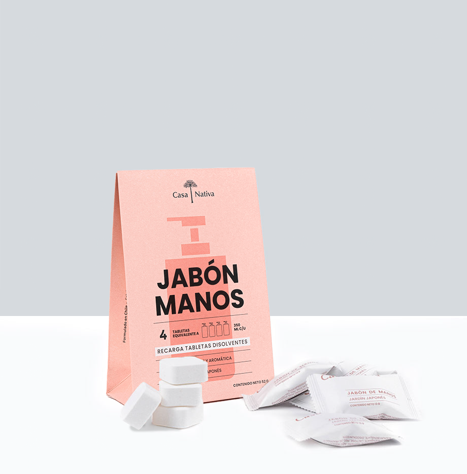 4 Recargas Jabón Espuma Jardín Japonés