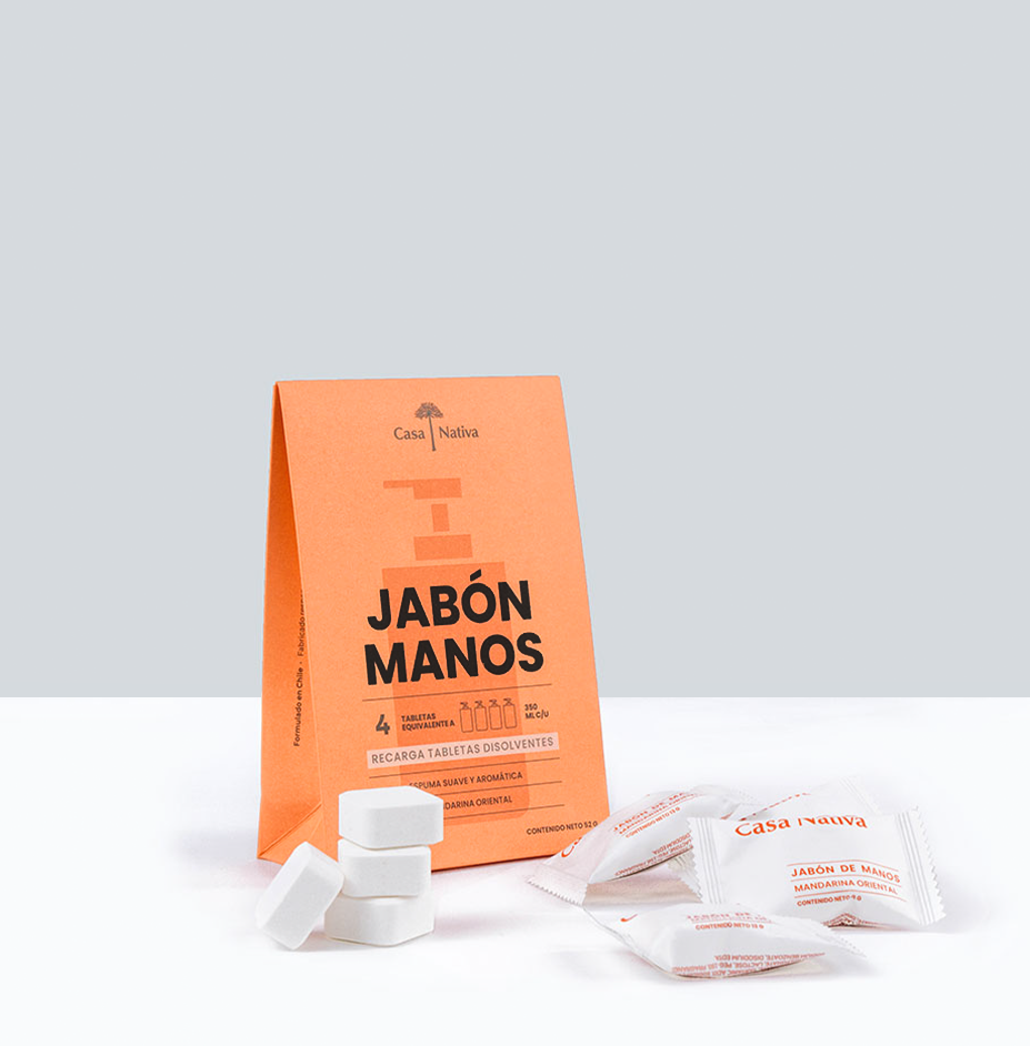 4 Recargas Jabón Espuma Mandarina Oriental