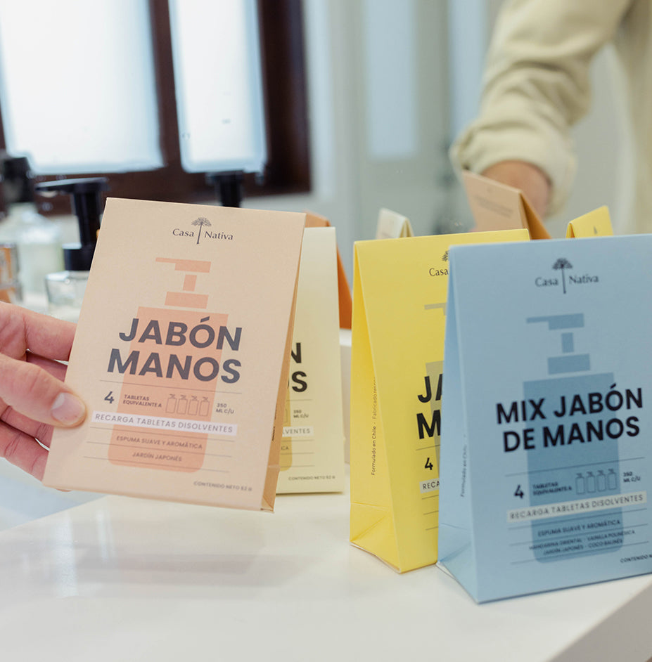 4 Recargas Jabón Espuma Jardín Japonés