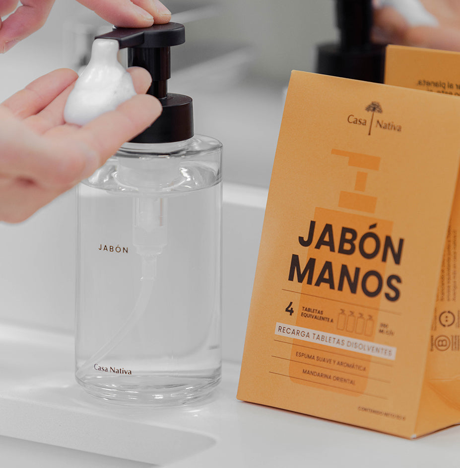 4 Recargas Jabón Espuma Mandarina Oriental