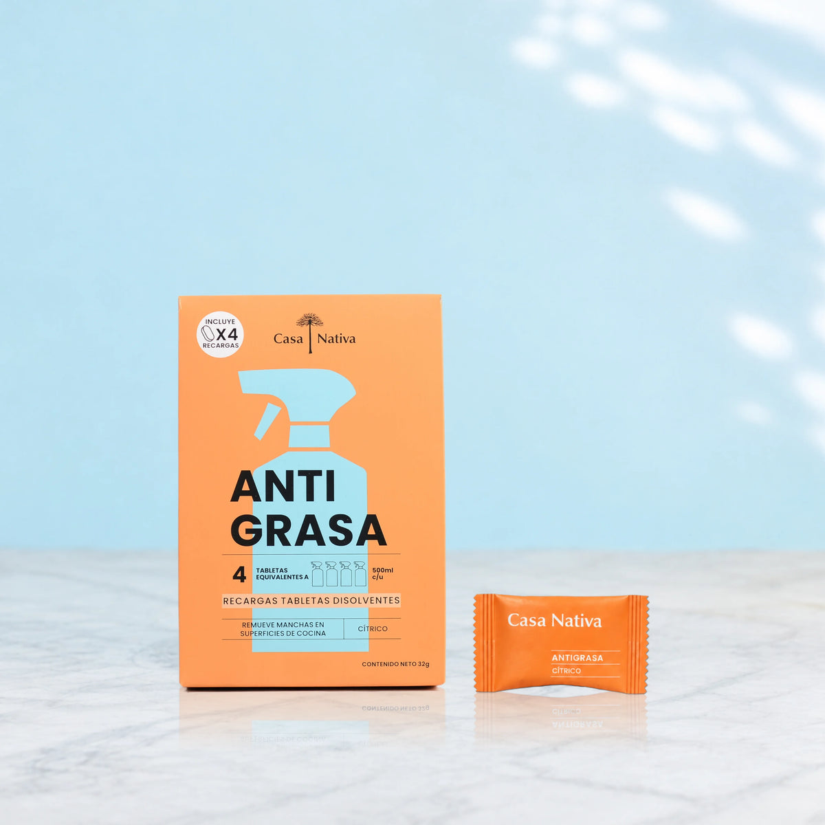 4 Recargas Antigrasa