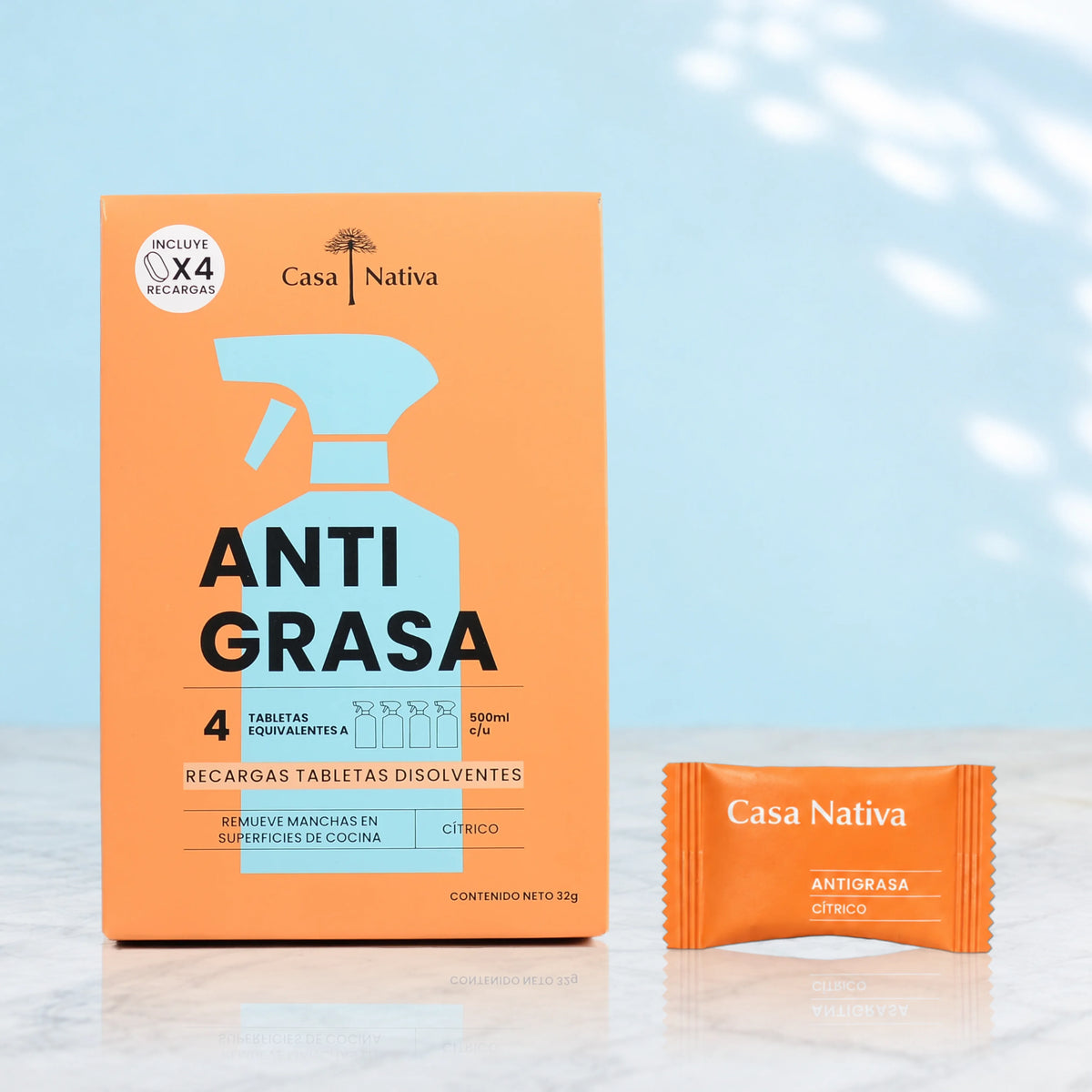 4 Recargas Antigrasa