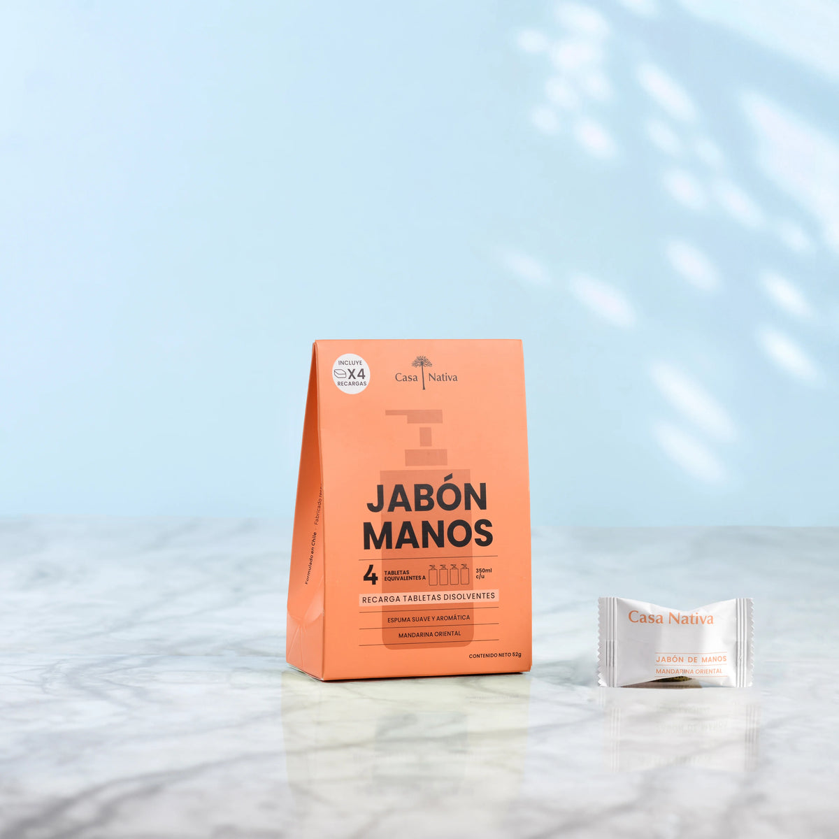 4 Recargas Jabón Espuma Mandarina Oriental