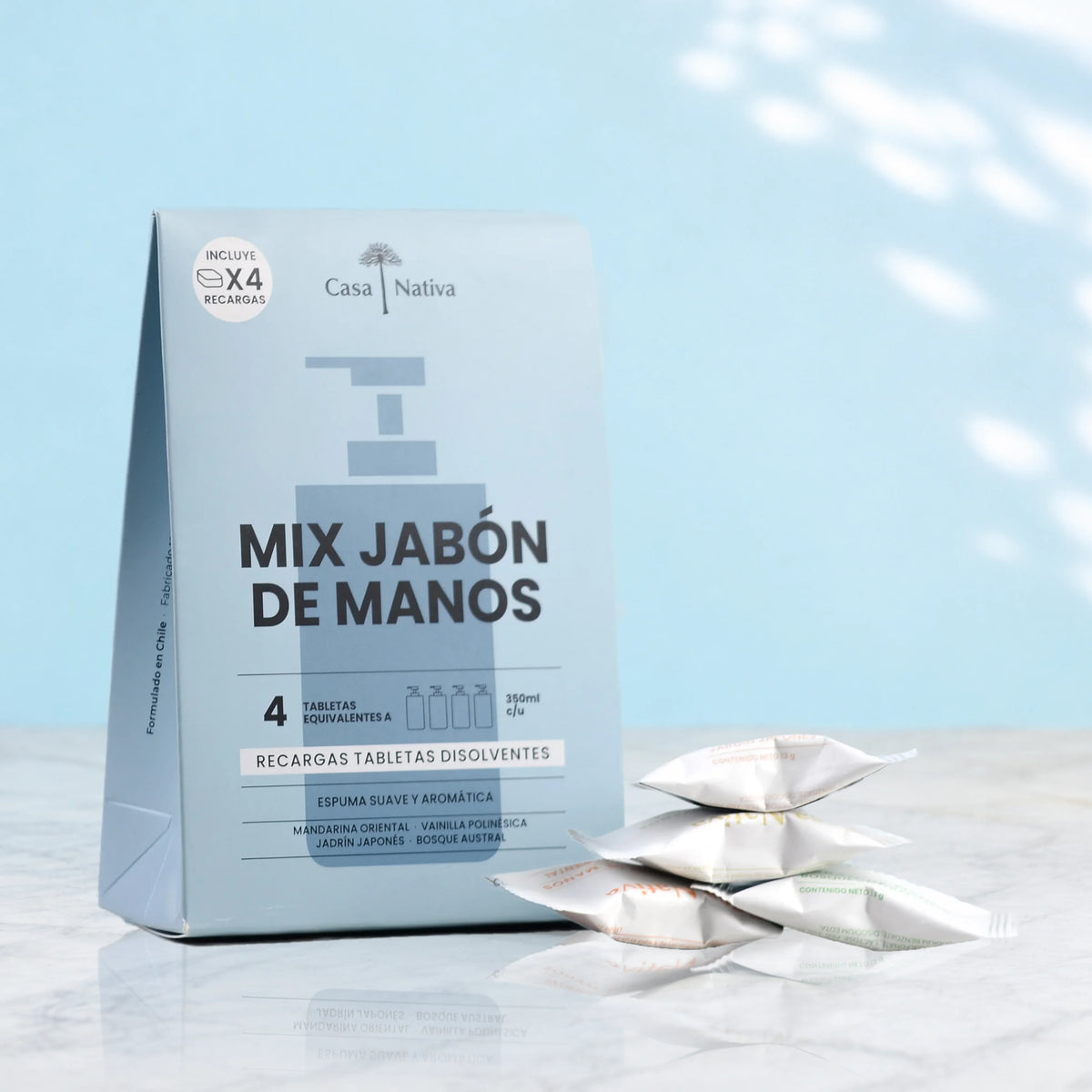 4 Recargas Jabón Espuma Mix Aromas