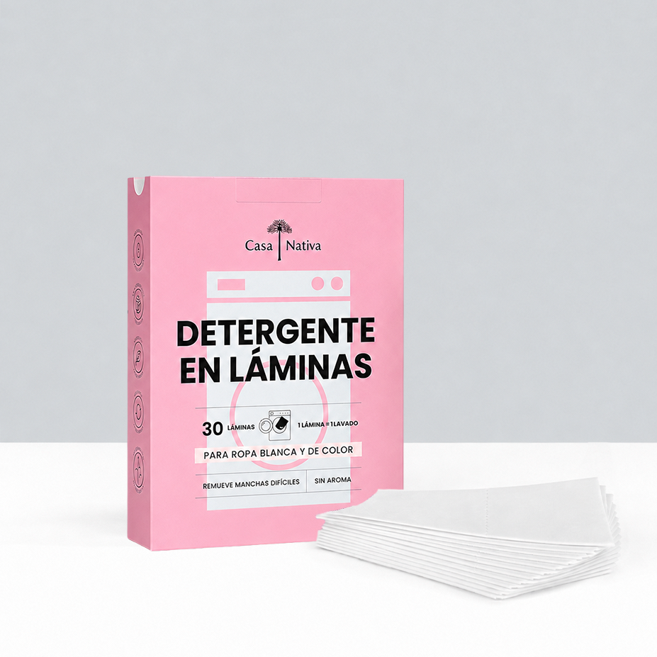 Detergente en Láminas Sin Aroma
