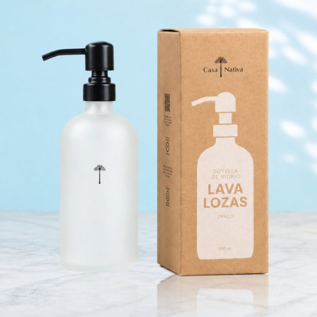 Dispensador Lavaloza Vidrio Opaco