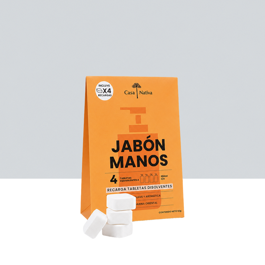 4 Recargas Jabón Espuma Mandarina Oriental