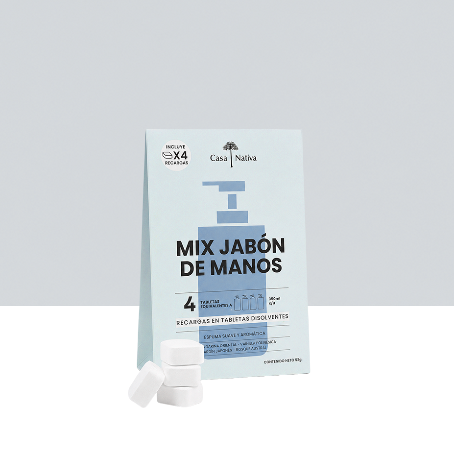 4 Recargas Jabón Espuma Mix Aromas