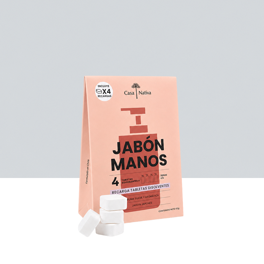 4 Recargas Jabón Espuma Jardín Japonés