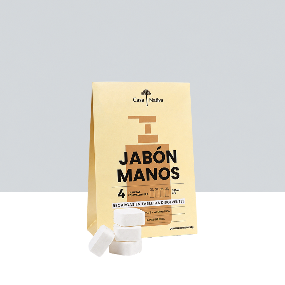 4 Recargas Jabón Espuma Vainilla Polinésica