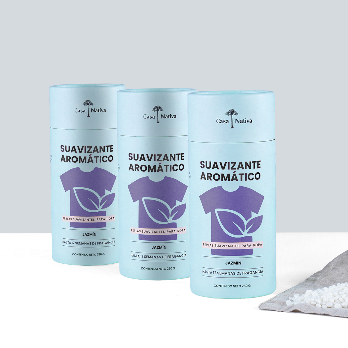 Pack Triple Perlas Suavizantes Jazmín 250g