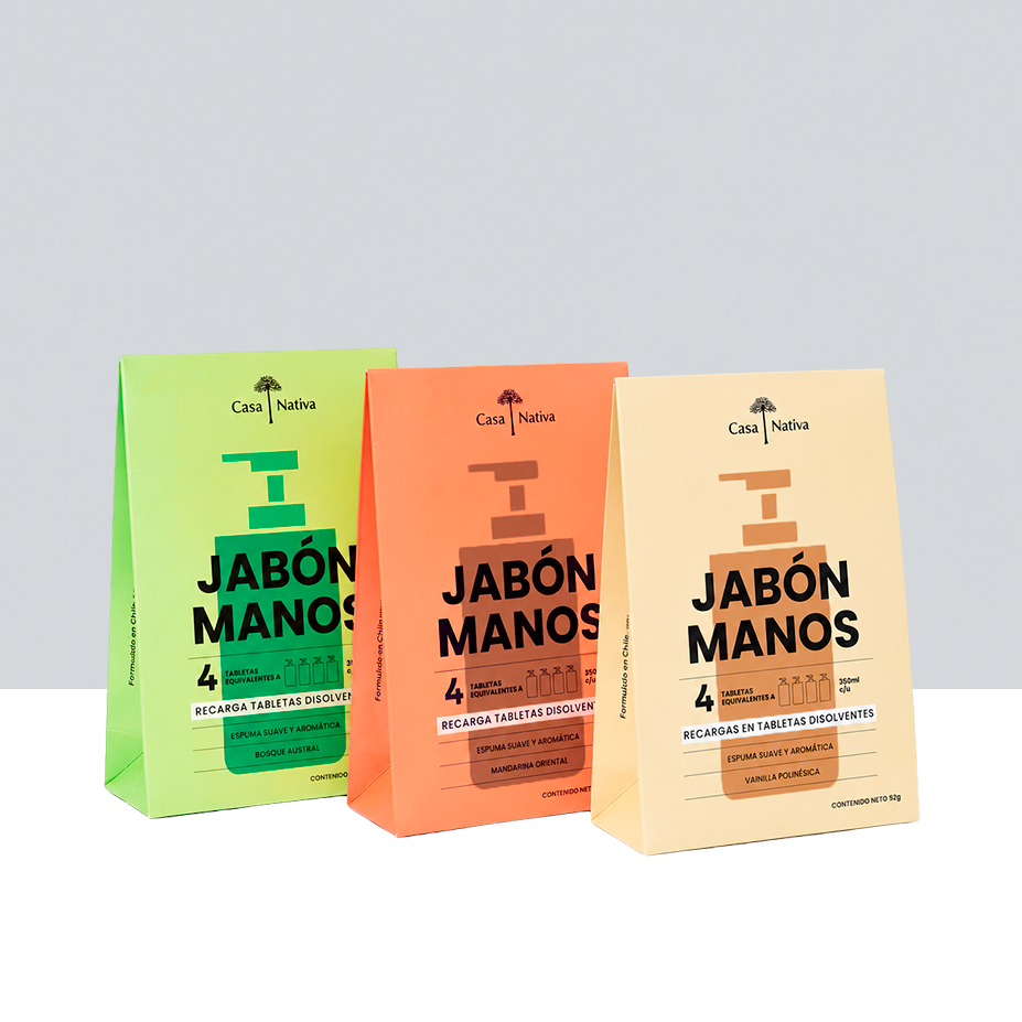Pack Triple 4 Recargas de Jabón Espuma