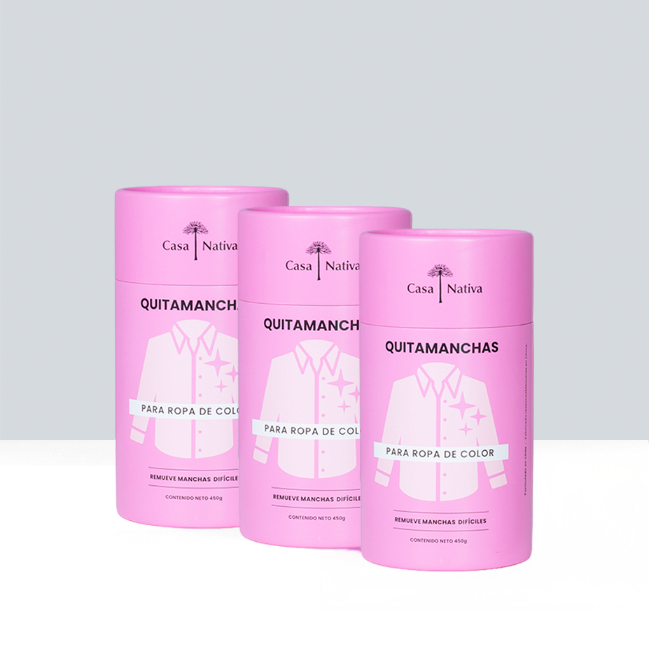 Pack Triple Quitamanchas Hipoalergénico Ropa Color