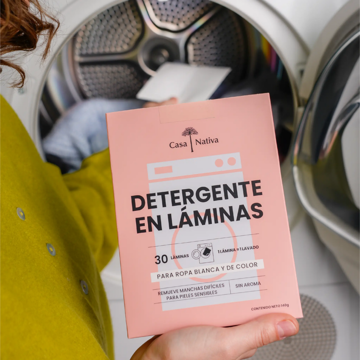 Detergente en Láminas Sin Aroma