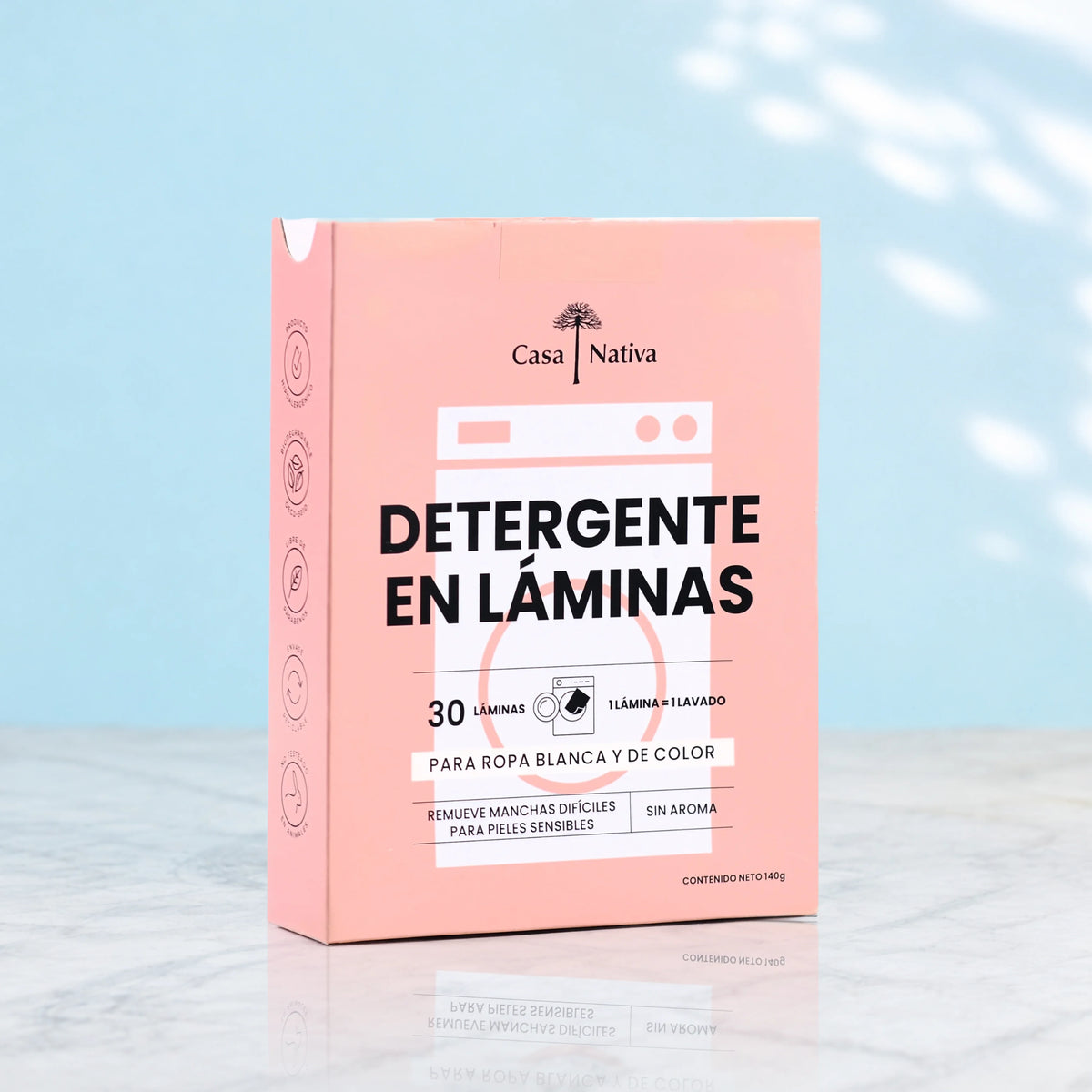 Detergente en Láminas Sin Aroma