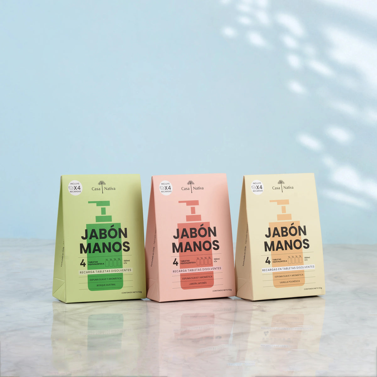 Pack Triple 4 Recargas de Jabón Espuma